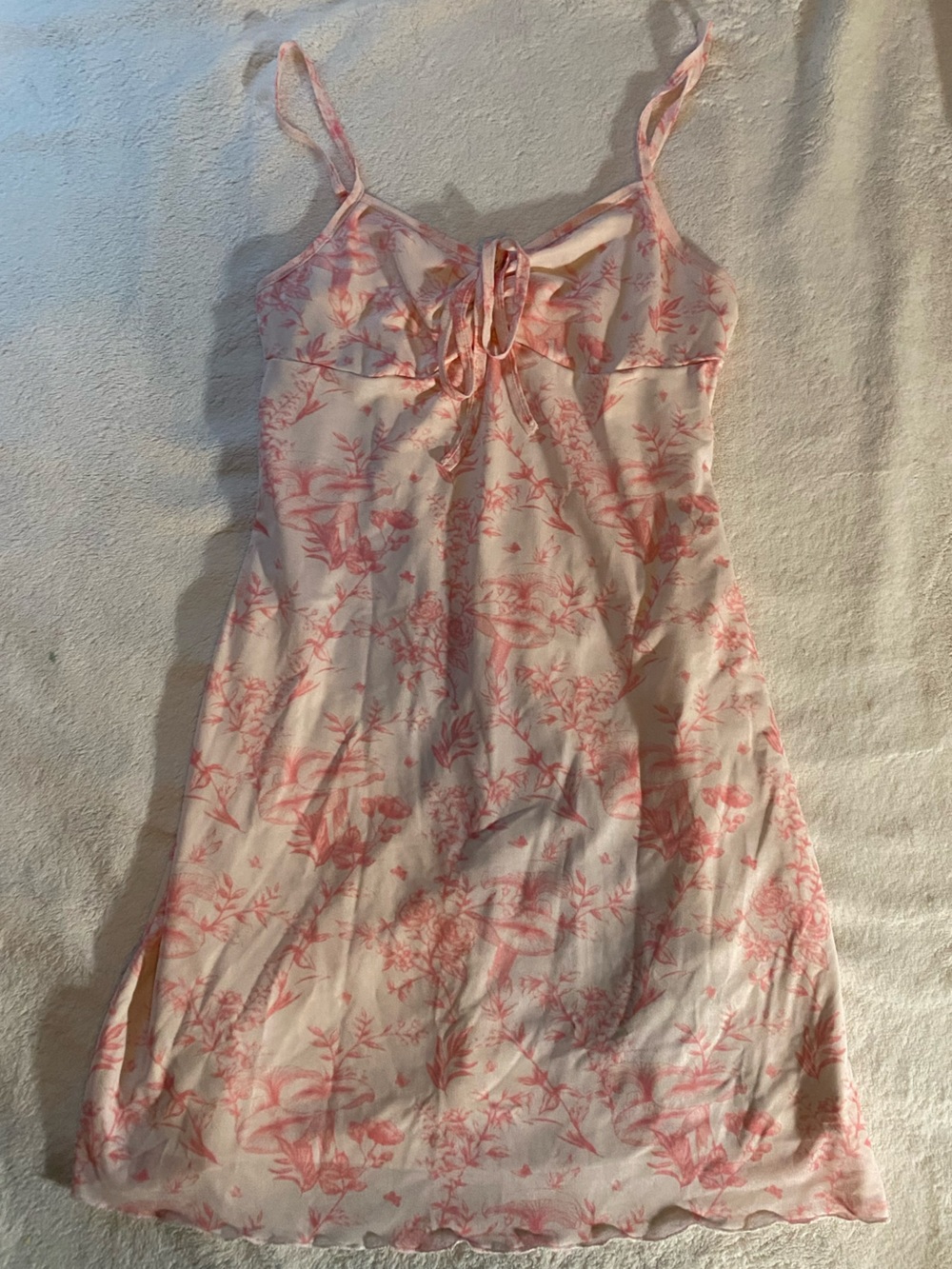 Pink Floral Slip Dress